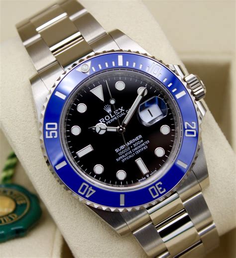 rolex smurf for sale white gold|white gold rolex submariner watches.